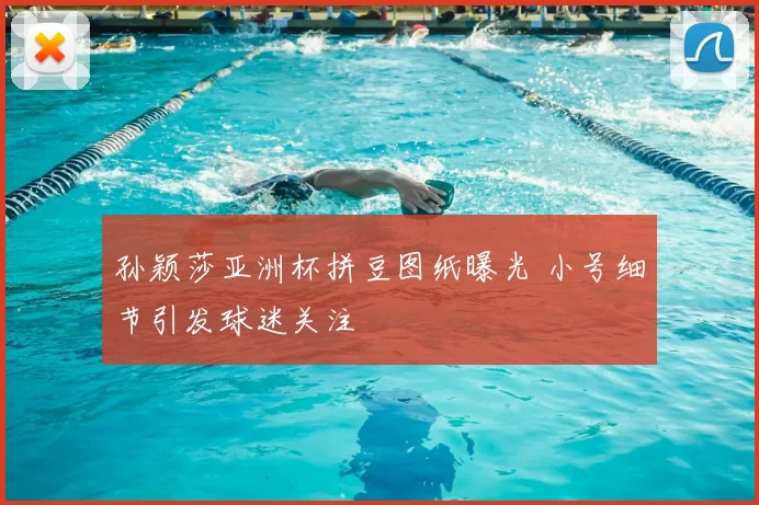 孙颖莎亚洲杯拼豆图纸曝光 小号细节引发球迷关注